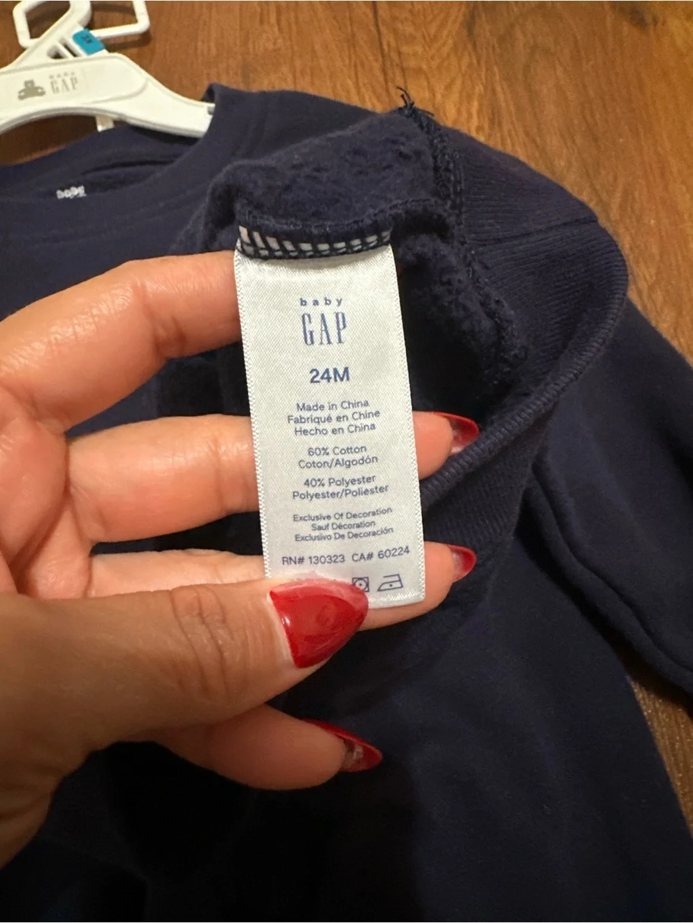 GAP Navy Kids Sweatshirt And Fleece Jogger Sweatpants Set